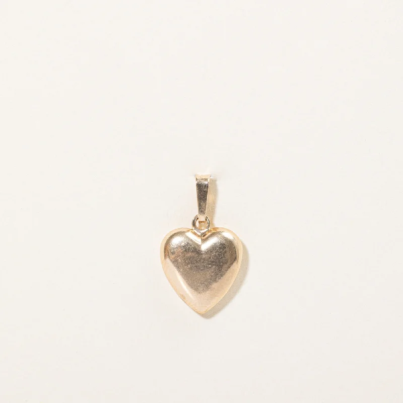 10k Yellow Gold Heart Pendant