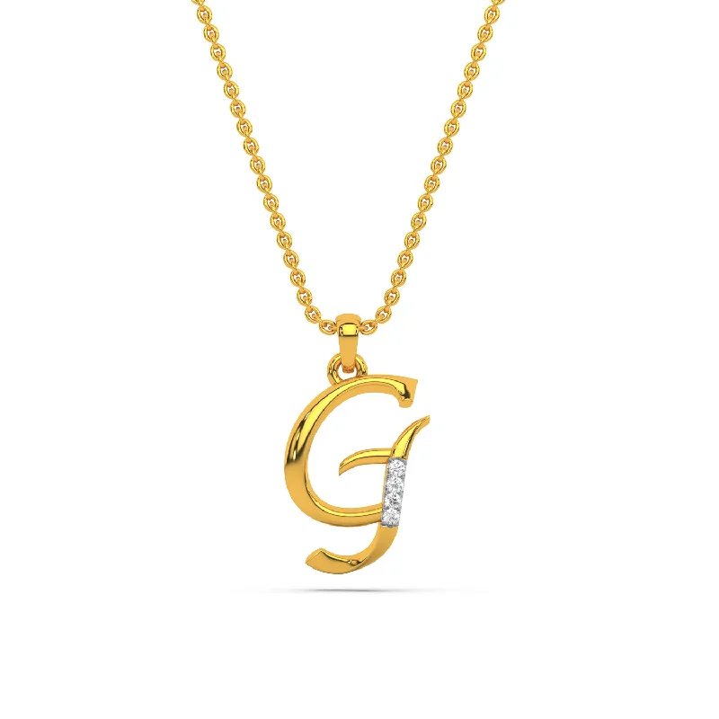 Alphabet G  Unisex Pendant