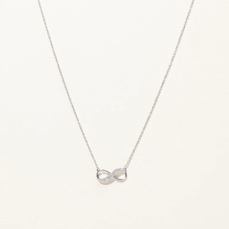 Diamond Infinity Necklace | 0.11ctw | 18"|