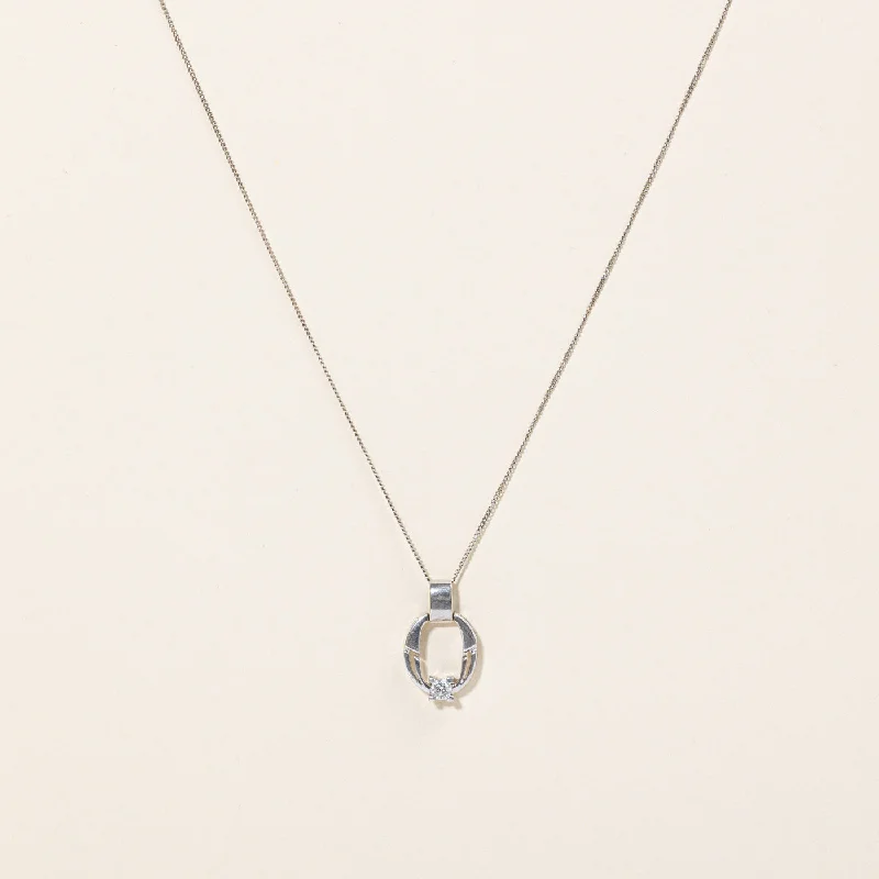 Diamond Pendant & Necklace | 0.18ct | 18" |