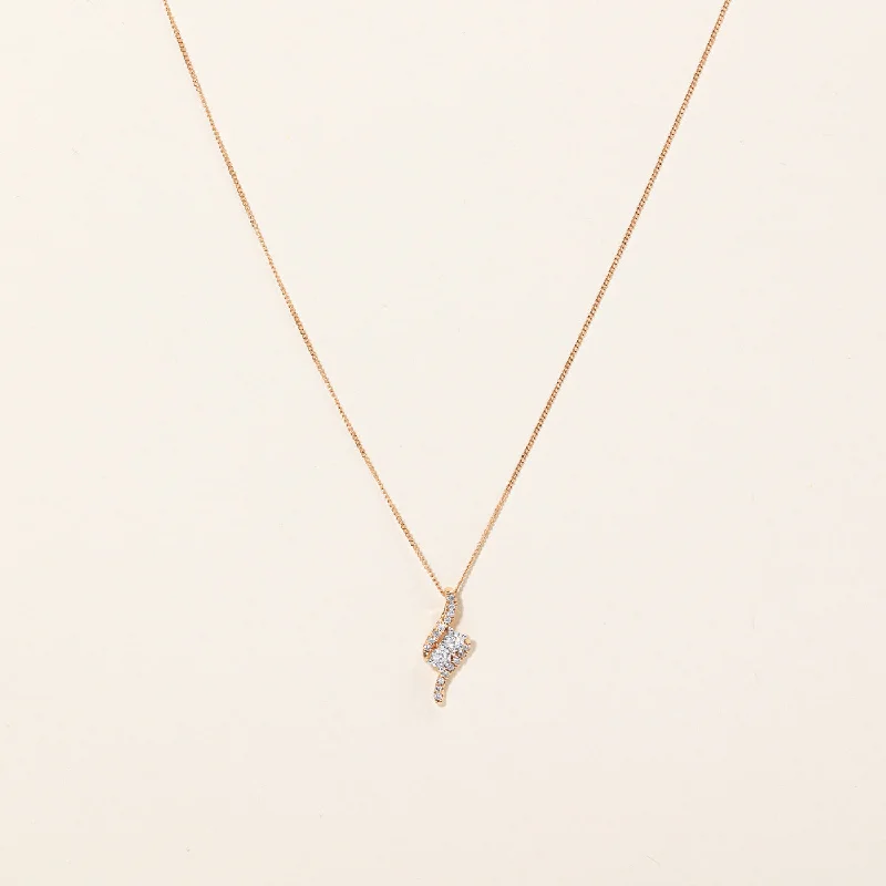 Diamond Pendant Necklace | 0.25ctw | 19" |