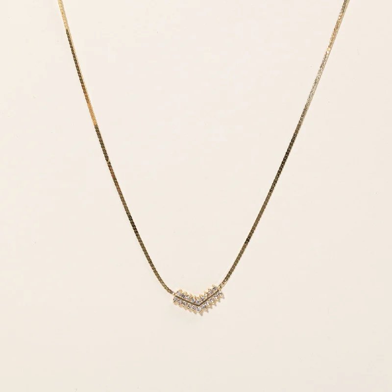 Diamond Pendant Necklace | 0.40ctw | 16" |