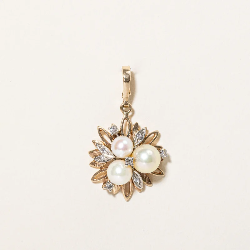 Pearl & Diamond Pendant | 0.14ctw |