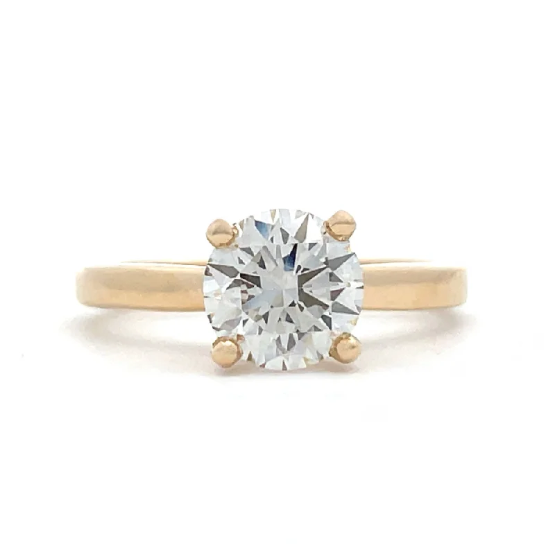 Flourish by Fernbaugh's 14KY Gold 1.51 CT Round Brilliant Cut Lab Grown Diamond Engagement Ring