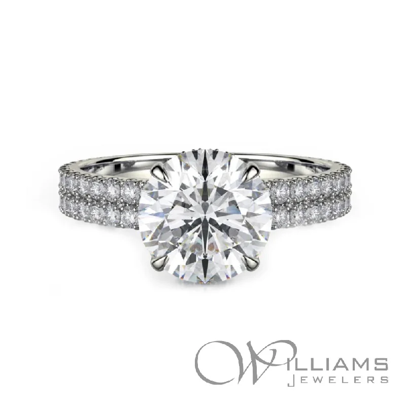 Michael M Crown 18 Karat Diamond Engagement Ring