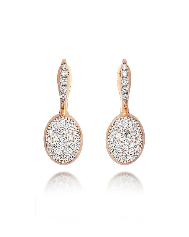 "Ciliegine" rose gold boules and diamonds (small)