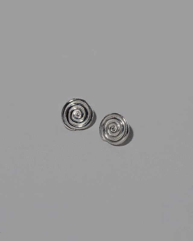 Serpentinite Stud Earrings  - Sterling Silver