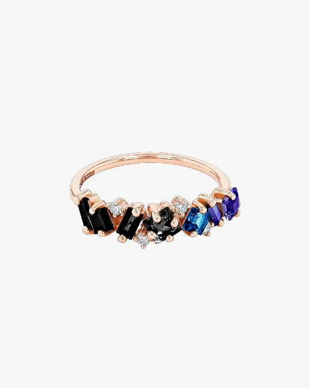 Dark Blue Ombre Half Band