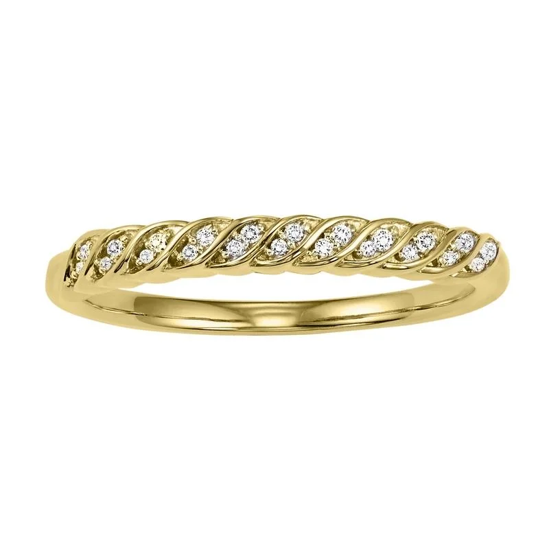 10KY Diamond Band 1/10CTW | Stackable Ring