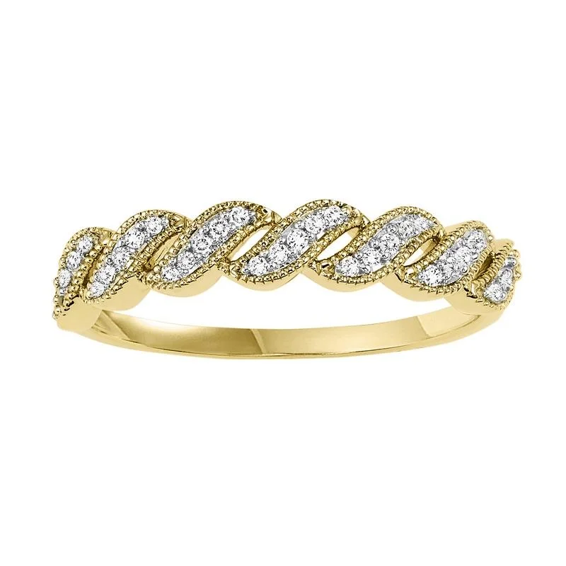 10KY Diamond Band 1/10CTW | Stackable Ring