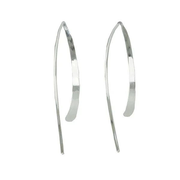 Medium Sterling Silver "Wishbone" Earrings