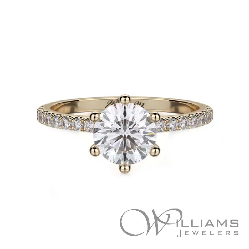 Michael M Crown 18 Karat Diamond Engagement Ring