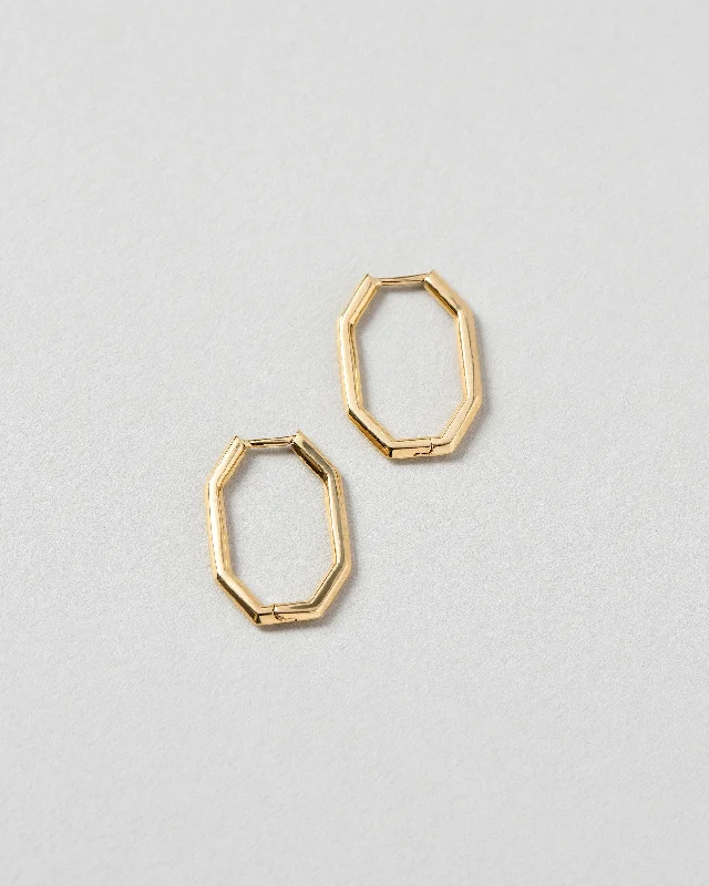 Thin Segmented Hoop Earrings