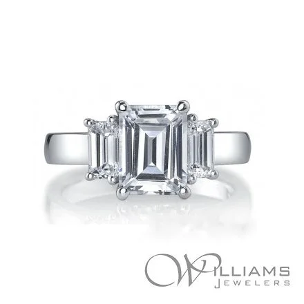 Williams Signature Plat Diamond Engagement Ring