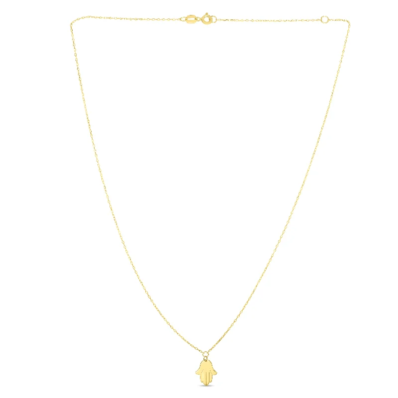 14K Gold Hamsa Necklace