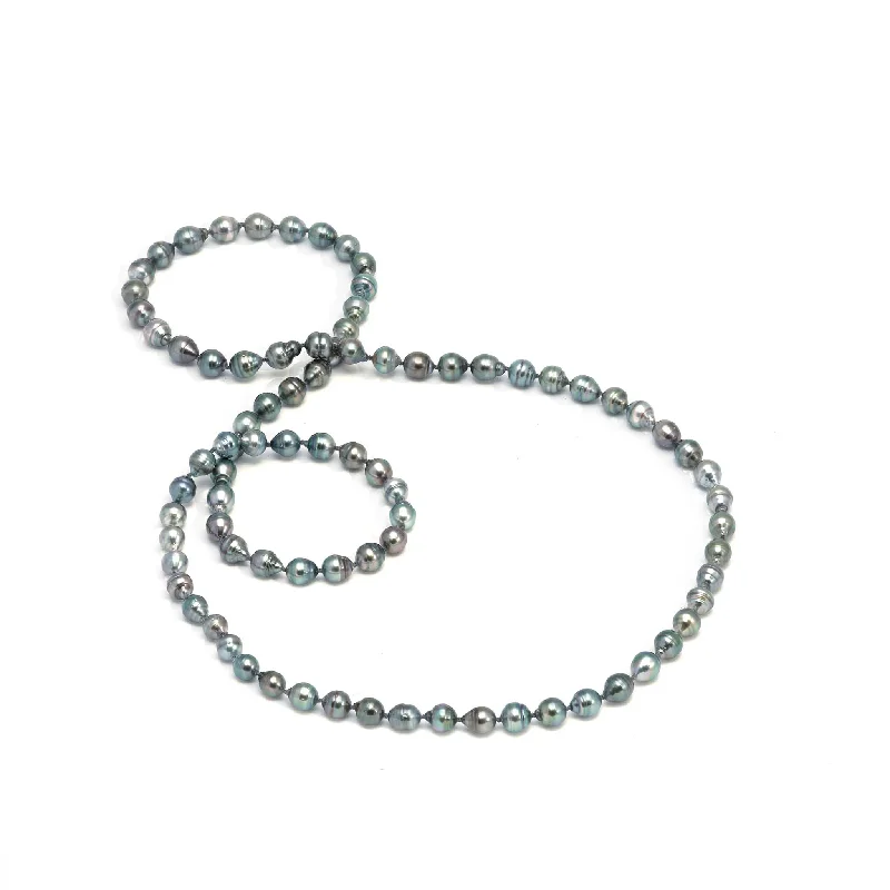 38-41" Tahitian Black Pearl Strand - 8-10mm