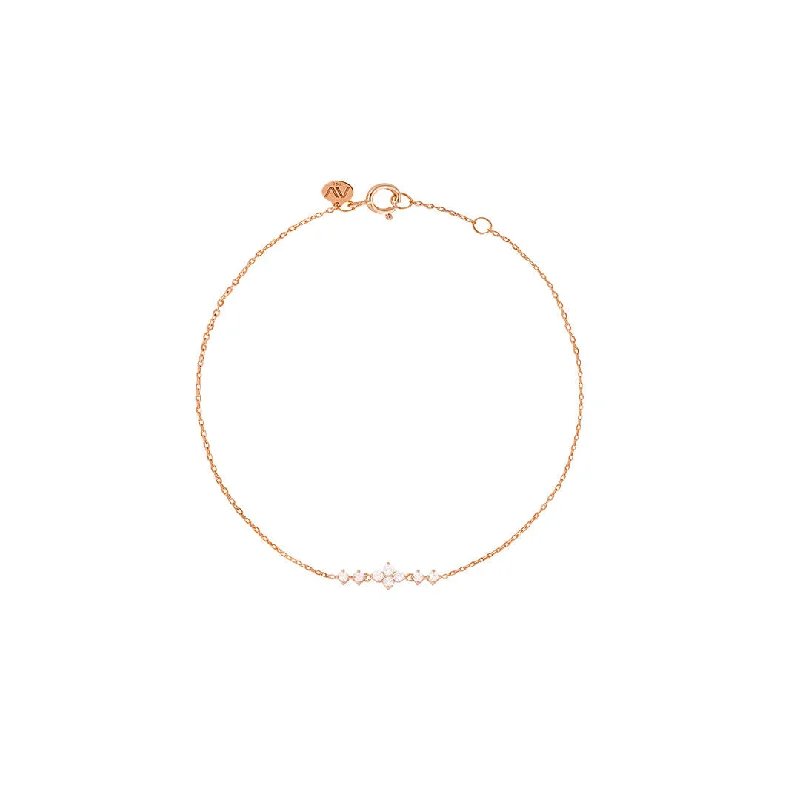 Enchanted to Meet You 18K Rosegold Bracelet w. Diamonds