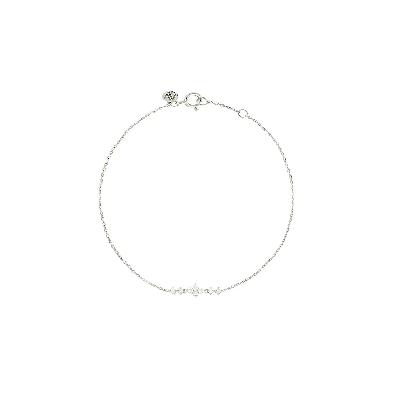 Enchanted to Meet You 18K Whitegold Bracelet w. Diamonds