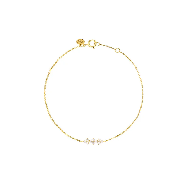 Fairy Lights 18K Gold Bracelet w. Diamonds