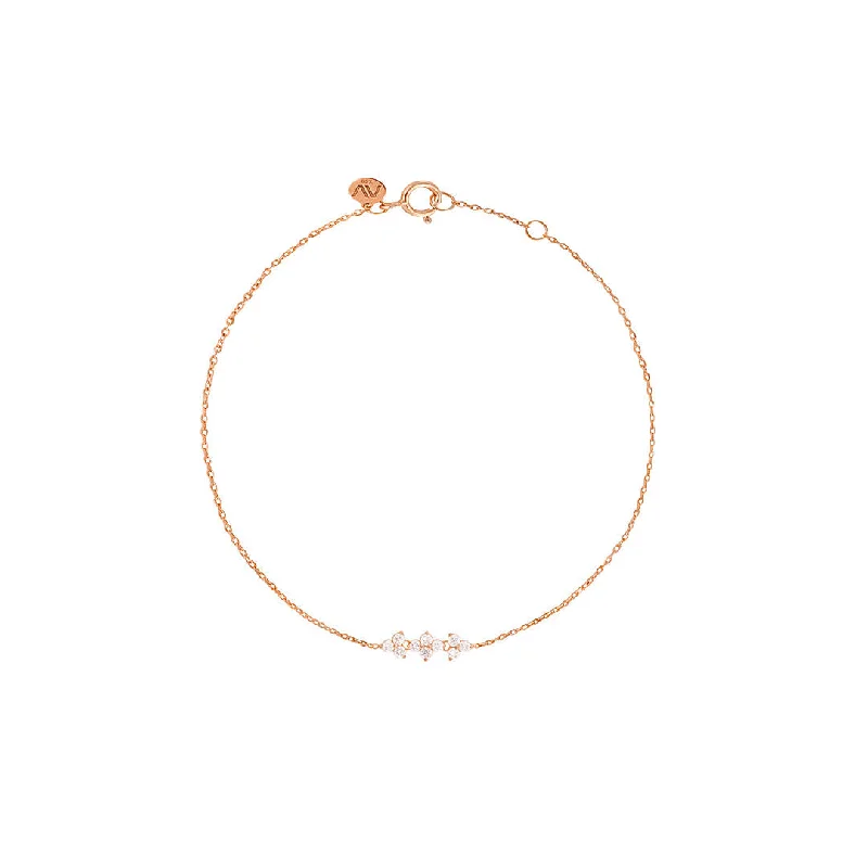 Fairy Lights 18K Rosegold Bracelet w. Diamonds