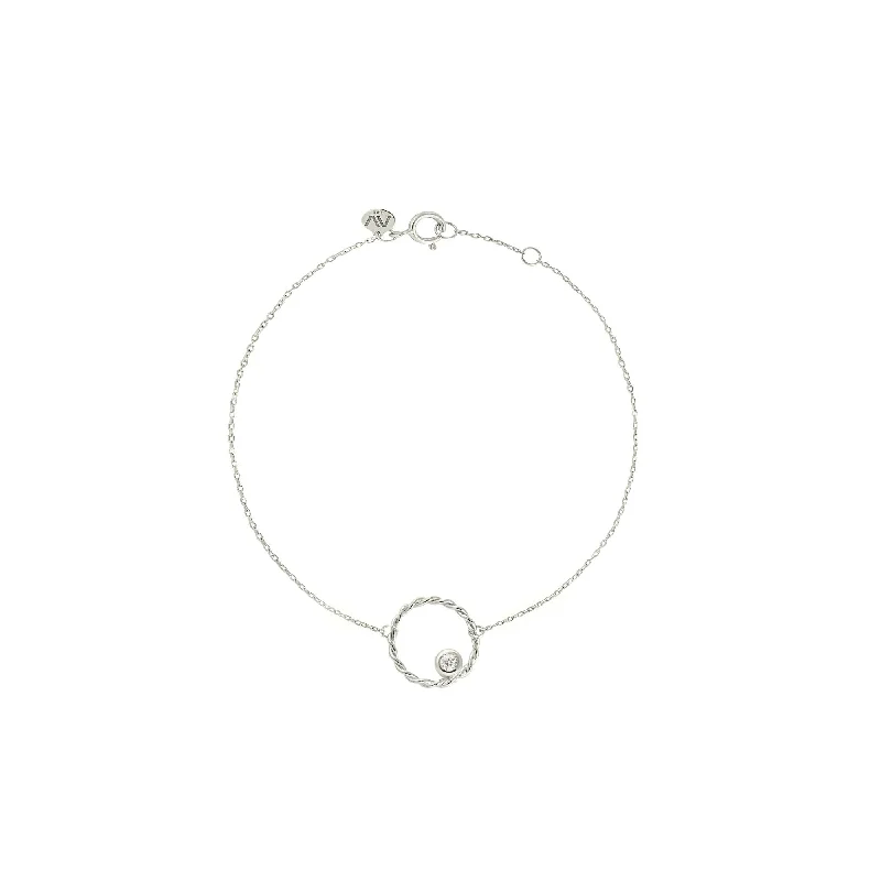 Shine Your Light 18K Whitegold Bracelet w. Diamond