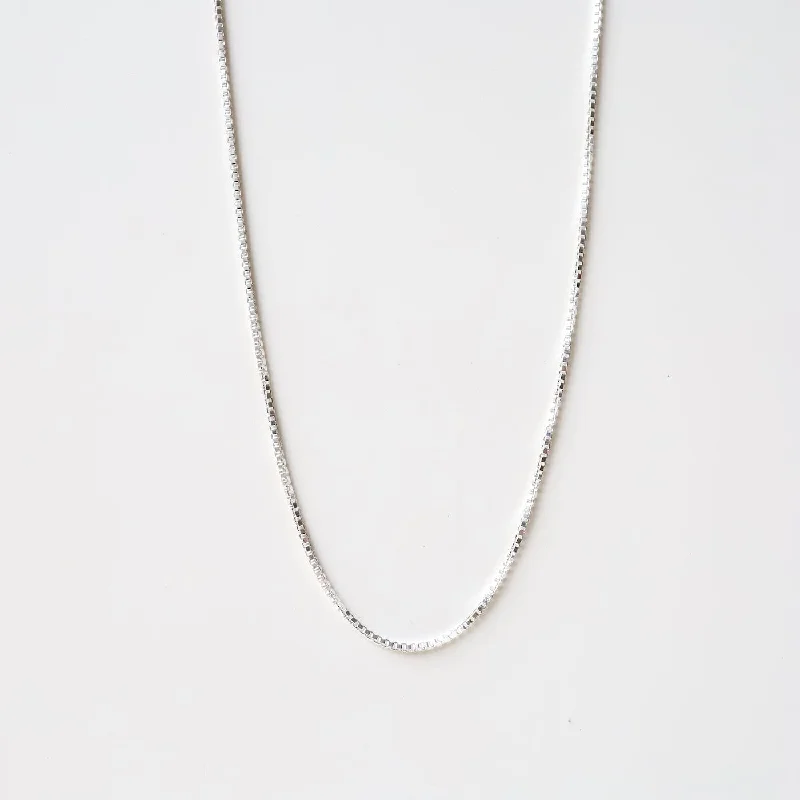 Sterling Silver Box Chain - 24"