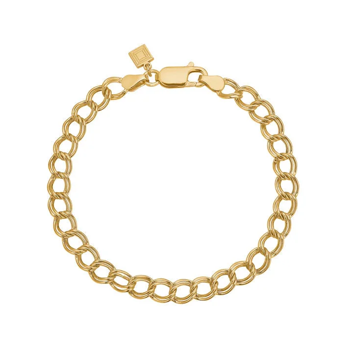 Small links 18K Gold Plated Bracelet