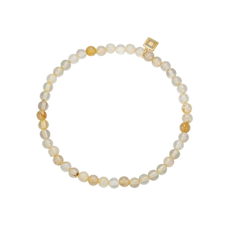 Unicorn Slip on 18K Gold Plated Bracelet w. Quartz