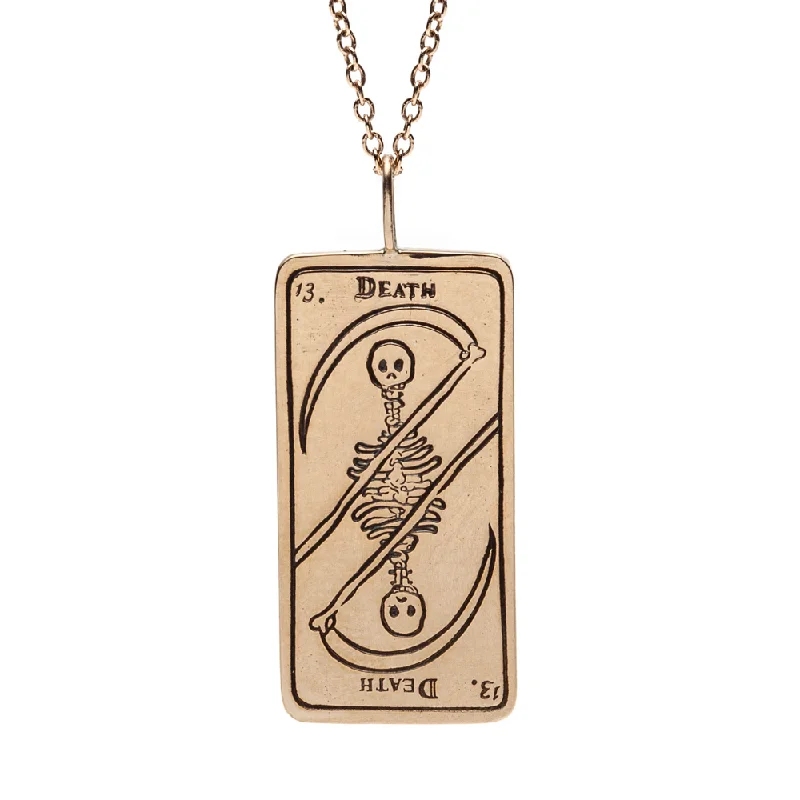 Death Tarot Card Necklace