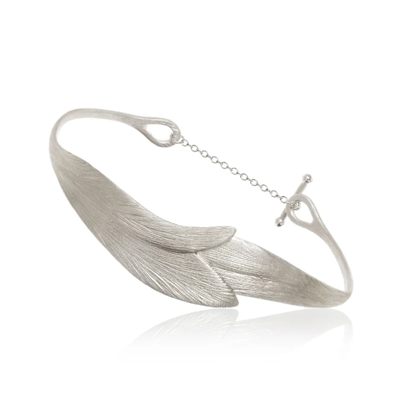 Aura Silver Bangle