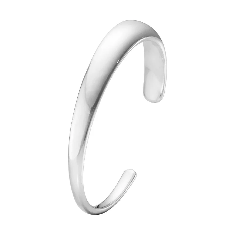 Small Curve Silver Bangle