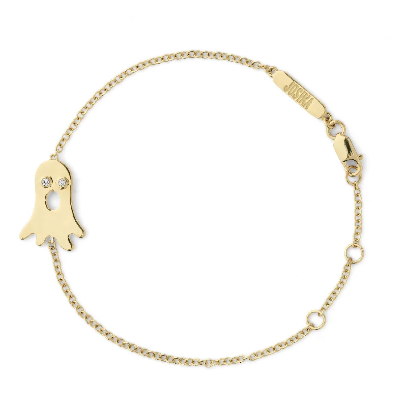 Boo 18K Gold Bracelet w. Diamonds