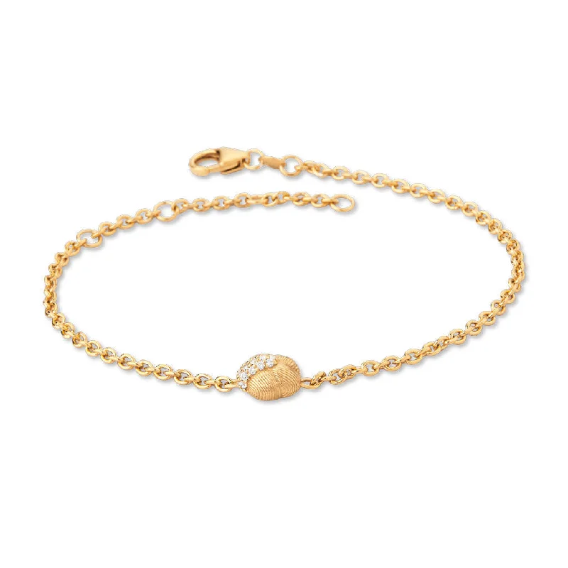 Savá 18K Gold Bracelet w. 16 Diamonds