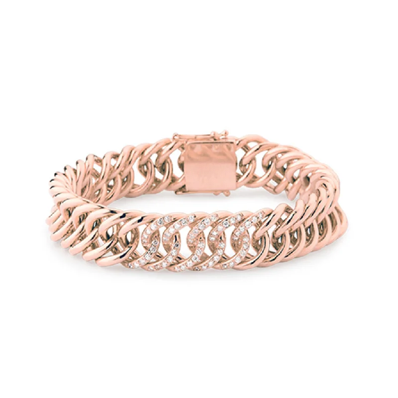 Sitana 18K Rosegold Bracelet w. 60 Diamonds