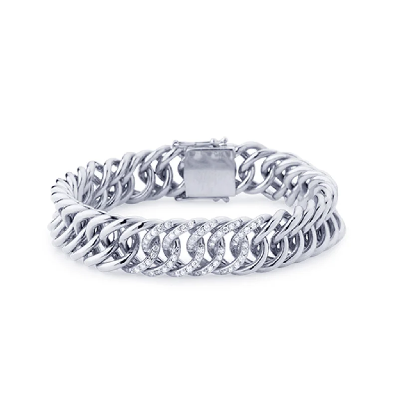 Sitana 18K Whitegold Bracelet w. 60 Diamonds