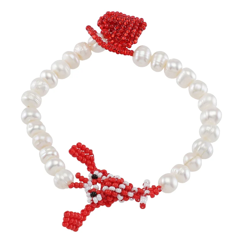 Pearly Lobster Bracelet