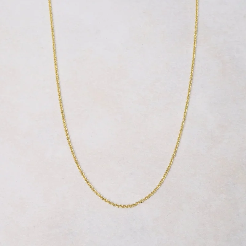 Gold Plated Rolo Chain - 16"