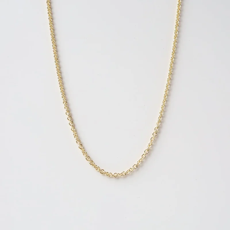 Gold Plated Rolo Chain - 30"