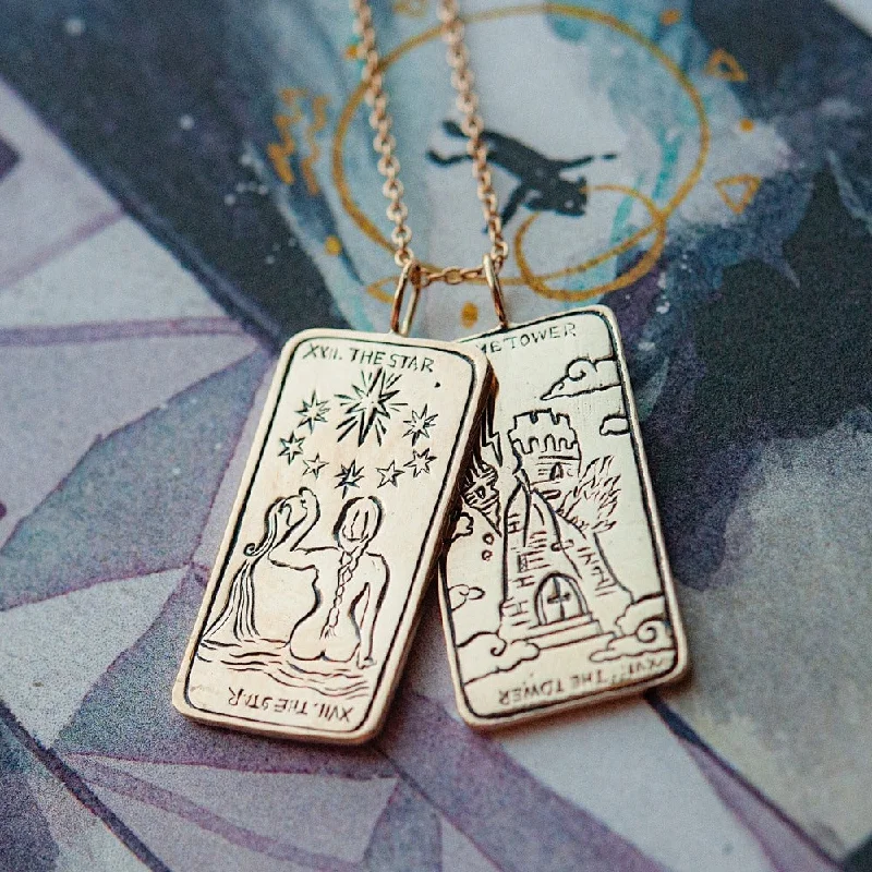 The Star II Tarot Card Necklace