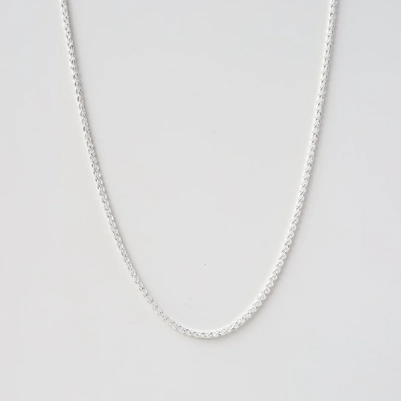 Sterling Silver Wheat Chain - 18"